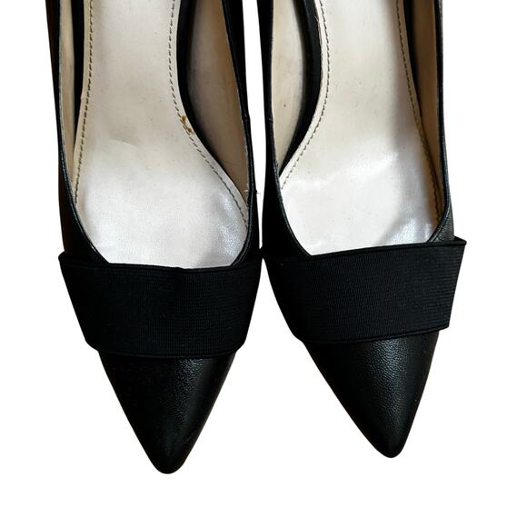 14th & Union black leather pumps classic pointy toes & stiletto heels US 10M - Picture 10 of 10